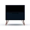 KWPZQEB Modern Nightstand, Bedside Table with Storage Drawer & Metal Legs, Night Stands End Table with Open Space for Bedroom, Living Room - 4 of 4