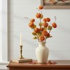HomeRoots Set of Six Orange and Green Fall Mini Pumpkins Wreath Sprays - 2 of 4