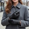 London Fog Women’s Leather Touchscreen Gloves – Winter Dress Gloves, Soft Lined, Warm & Elegant Cold Weather Gloves - 2 of 4