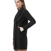 INSPIRE CHIC Women's Notched Lapel Double Breasted Raglan Sleeve Winter Coat - 4 of 4