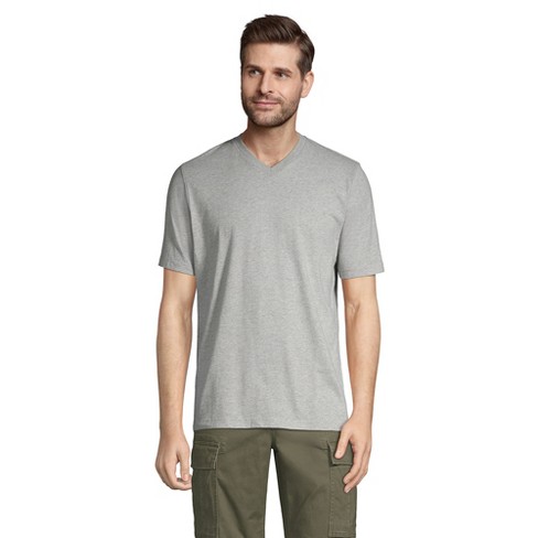 Lands' End Men's Tall Super-t Short Sleeve V-neck T-shirt - Large Tall ...