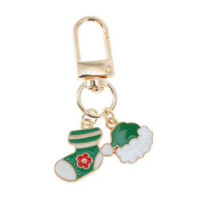 Unique Bargains Christmas Keychain Ornament Lobster Clasp Keychain Zinc Alloy
