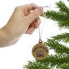 James Madison University Dukes Mini Small Tiny Wood Christmas Tree Holiday Ornament - image 2 of 4