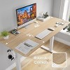 Infurnic Desks, Standing Desk with Splice Board, Adjustable Height Sit Stand Desk for Office or Home, Brown, 24"*48"*27.5" - 4 of 4
