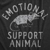 Mens Emotional Support Animal T Shirt Funny Mean Possum Joke Tee For Guys - Crazy Dog Men's T Shirt - 2 of 4