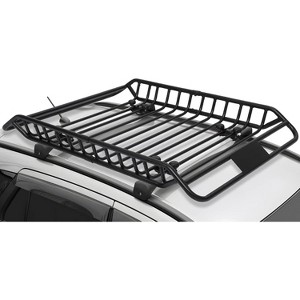 "63" Steel Roof Basket Carrier, 220LBS Load Capacity, Universal Fit, Truck & Car Luggage - 1 of 4