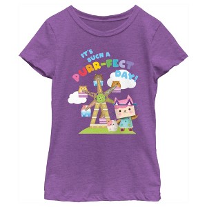 Girl's DreamWorks: Gabby's Dollhouse It's Such a Purr-Fect Day T-Shirt - 1 of 4