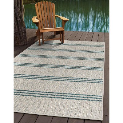 Jill Zarin Outdoor Anguilla Striped Woven Area Rug