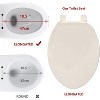 Coucheta Slow Close Toilet Seats with Optional Built-in Toddler Seat, 1-Pack and 2-Pack Available, Fits Round & Elongated Bowls, Multiple Colors - 3 of 4