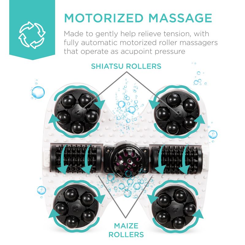 Best Choice Products Portable Heated Shiatsu Foot Bath Massage Spa w/ Pumice Stone, Waterfall, Adjustable Heat, 3 of 8