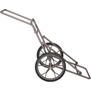 Gymax Folding Utility Cart Gear Dolly Cart 500lbs Capacity with Large Wheels Heavy-duty Steel Hauler Cart Black - 1 of 4