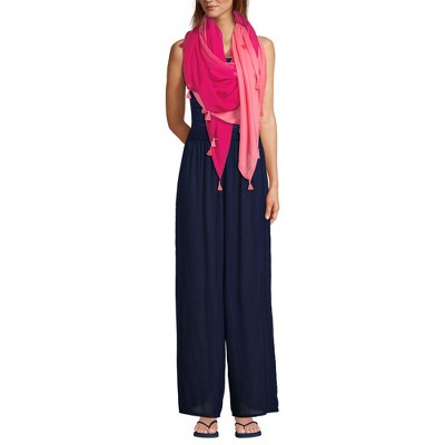 Lands' End Women's Tasseled Swim Cover-up Sarong
