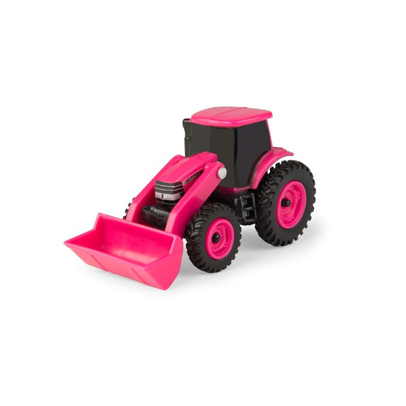 ERTL 1/64 ERTL Collect N Play Case IH Pink Tractor with Loader, ZFN46705, 1 of 2