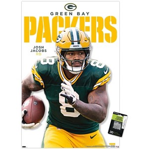 Trends International NFL Green Bay Packers - Josh Jacobs Feature Series 25 Unframed Wall Poster Prints - 1 of 4