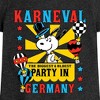 Girls' - Peanuts - Karneval Biggest Oldest Party Germany Fitted Short Sleeve Graphic T-Shirt - 2 of 4