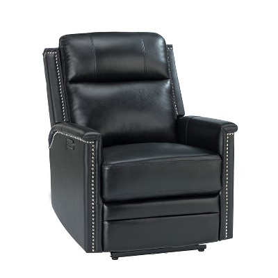 Ottfried Genuine Leather Power Recliner | ARTFUL LIVING DESIGN