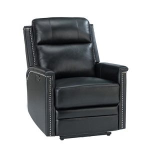 Ottfried Genuine Leather Power Recliner | ARTFUL LIVING DESIGN - 1 of 4