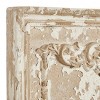 Set of 2 Resin Geometric Carved Arabesque Wall Decors Beige - Olivia & May: Vintage Style, Vertical Orientation - 3 of 4