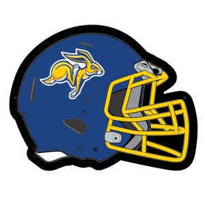 Evergreen Ultra-Thin Edgelight LED Wall Decor, Helmet, South Dakota State University- 19.5 x 15 Inches Made In USA - 1 of 4