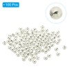Unique Bargains Metal Round Jewelry Making Gold Filled Spacer Beads 100 Pcs - 3 of 4