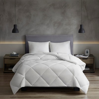 Oversized Down Alternative Comforter Year-Round Temperature Regulating Microfiber, Diamond Quilted