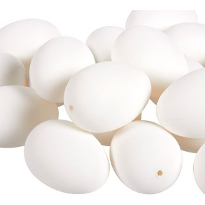 Juvale 48 Pack White Plastic Easter Eggs for Easter Crafts, 1.6 x 2.3 x 1.6 in - 1 of 4