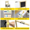 Easel for Kids, Kids Art Table and 2 Chairs,Wooden Art Center with Double-Sided Blackboard & Whiteboard, Paper Roll for Drawing, Crafts, Writing - 4 of 4