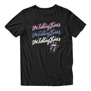 Rolling Stones Women's Text Stack T Shirt : Target