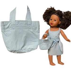 Doll Clothes Superstore Handmade Summer Outfit for 18 Inch Girl Dolls with Matching Childs Tote - 1 of 4