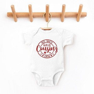 The Juniper Shop Red White And Blue Cousin's Crew Baby Bodysuit - 1 of 2
