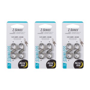 Nite Ize Z-Series Dual Carabiner - Size 1 - 6 Count (3 Pack) - 1 of 4