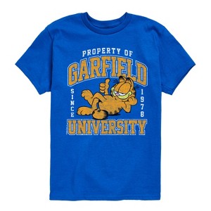 Boys' - Garfield - Varsity Short Sleeve Graphic T-Shirt - 1 of 4