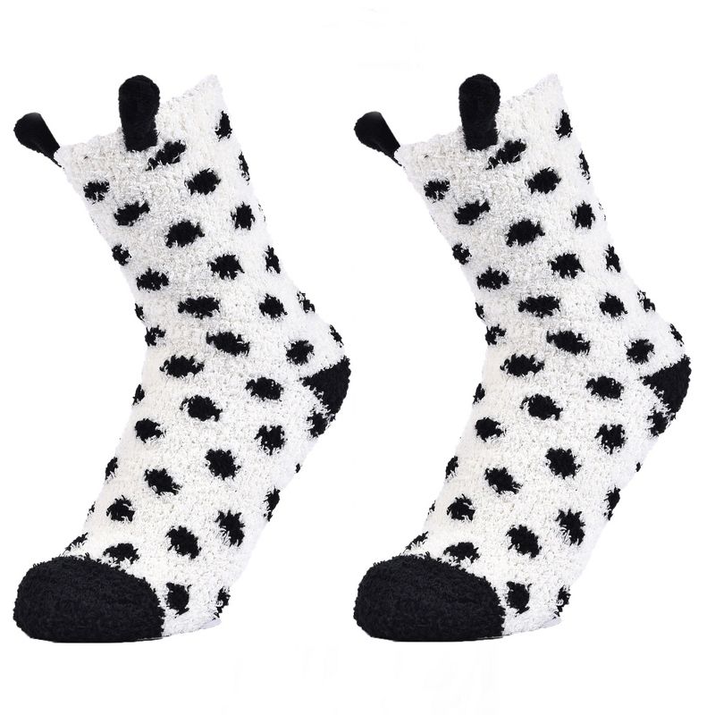 Alpine Swiss Womens Fuzzy Socks Warm Fluffy Slipper Socks with Gift Bow, 1 of 9