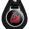 Cal State Northridge Secondary Logo Black Leather Keychain - 3 of 4