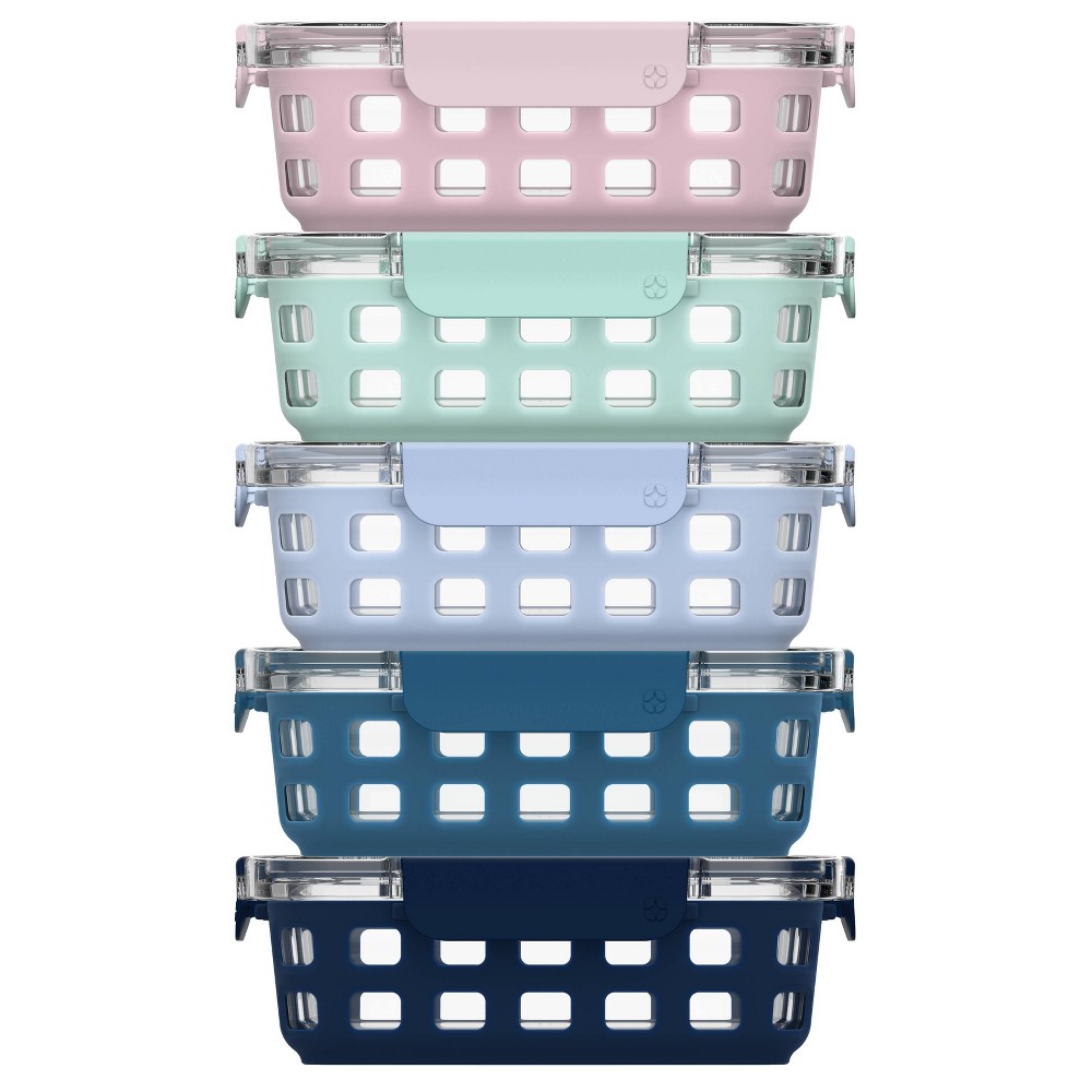 Ello 10pc Meal Prep Food Storage Container Set Pastels