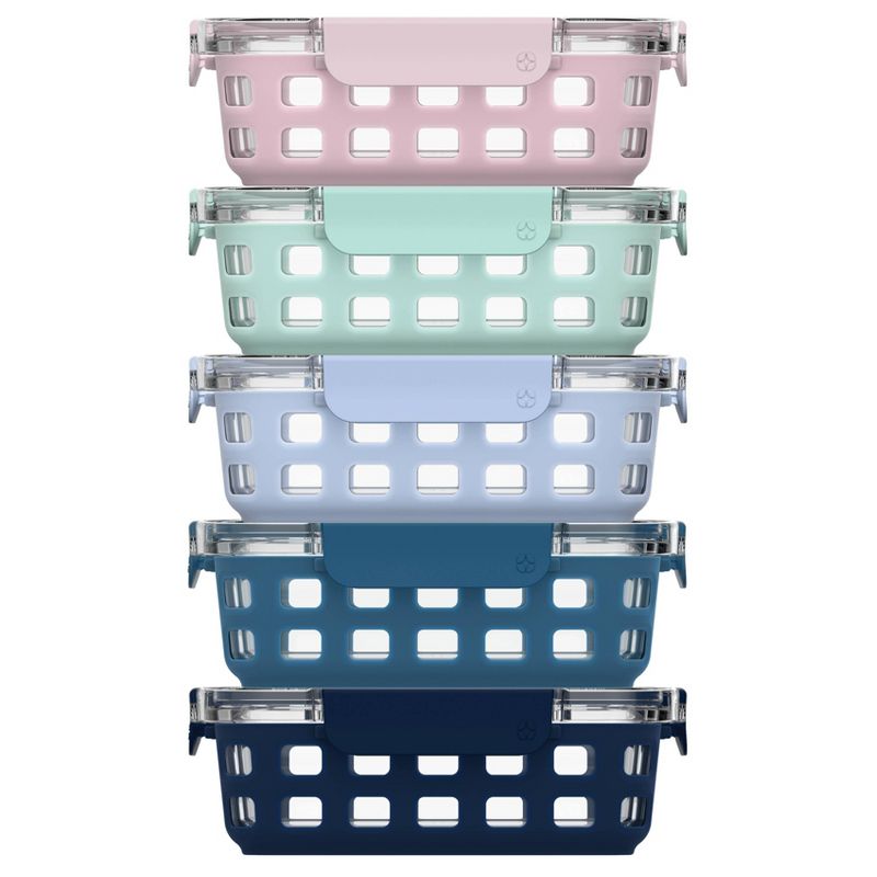 Ello 10pc Meal Prep Food Storage Container Set Pastels, 1 of 8