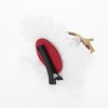 Unique Bargains Christmas Hair Clips Red Nose Elk for Christmas 3.54"x3.15" Red White 1 Pc - 4 of 4