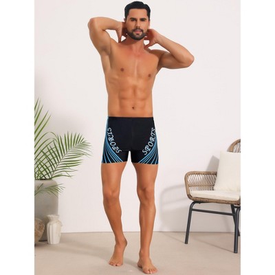 INSPIRE CHIC Men's Printed Stretch Waist Summer Surfing Swimming Shorts 36 Blue — фото 4