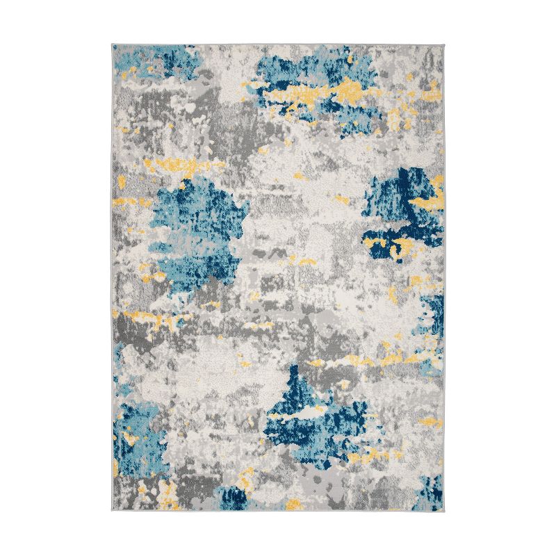 World Rug Gallery Distressed Abstract Pattern Area Rug, 1 of 13