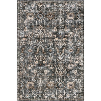 Nuloom Benica Multi Medallion Pet Friendly Machine Washable Area Rug