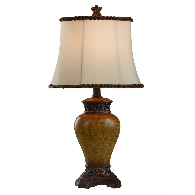 Maximus Table Lamp Bronze Finish with Ivory Shade - StyleCraft, 3 of 8