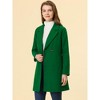 INSPIRE CHIC Women's Notched Lapel Double Breasted Raglan Sleeve Winter Coat - 3 of 4