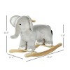 SEVOBAL Toy Vehicles Plush Elephant Rocking Animal with Realistic Sounds for Kids Balance and Fun, Gray, 25.4"*12.2"*20.5" - 4 of 4