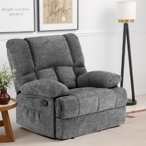 MAYEERTY Limestone Oversized Rocking Recliner Chair for Adults, Perfect for Living Room - 1 of 4