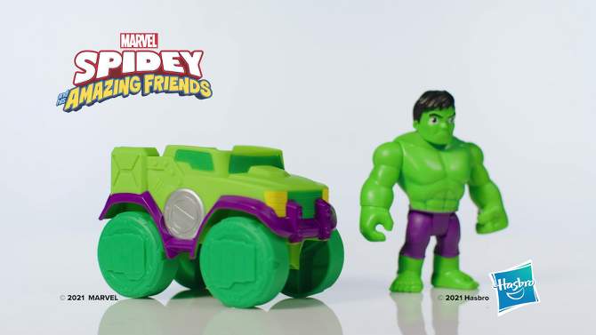 Marvel Spidey and His Amazing Friends Hulk Smash Truck, 2 of 11, play video
