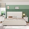 Upholstered Platform Bed Frame with Storage Drawers - Corduroy Wingback Design, Tufted Headboard Footboard, No Box Spring Needed - 3 of 4