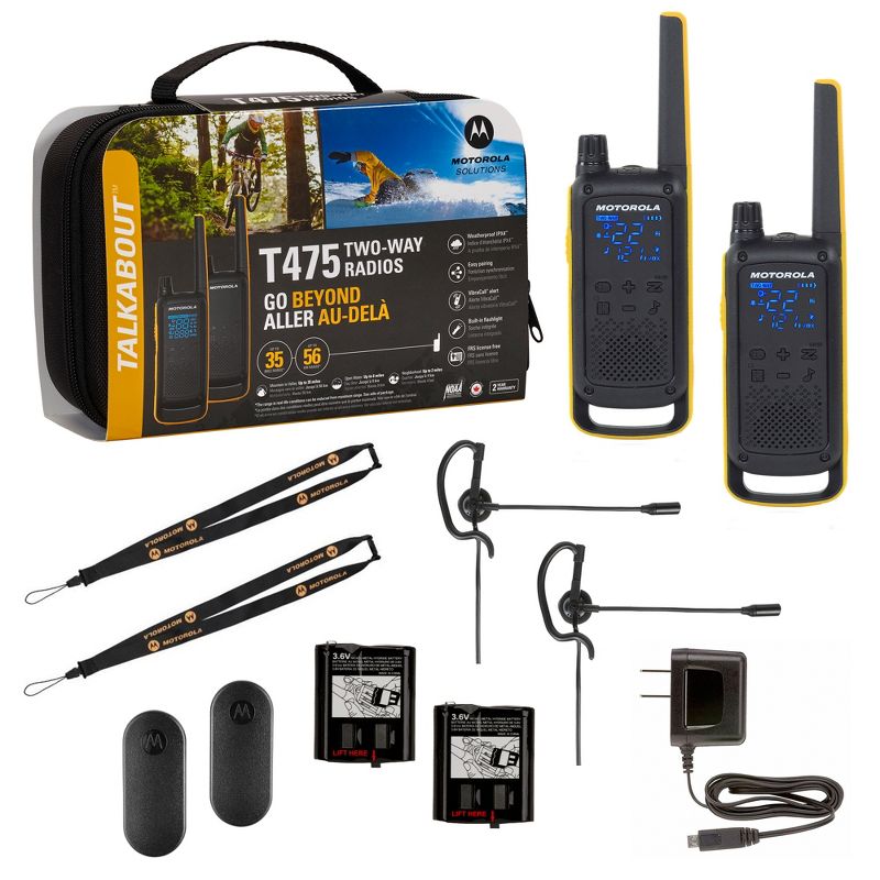 Motorola Solutions Talkabout T470 and T475 - Two-Way Radio, 35 mile range, Rechargeable, 2 of 10