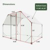 Kumasinova Walk-In Chicken Coop Large,Poultry Run with Waterproof Cover,Outdoor Chicken Cage with UV Protection,Galvanized Steel Animal Enclosure - 2 of 4
