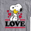 Men's - Peanuts - Love Snoopy Woodstock Short Sleeve Graphic T-Shirt - 2 of 4