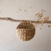 11.8" x 12.3" Water Hyacinth Braided Wall Pocket for Faux Flowers w/ Metal Hook - 2 of 4